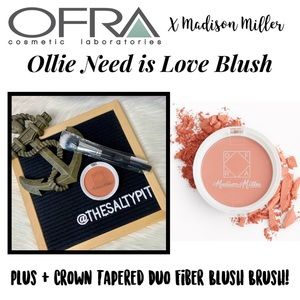 NIP Ofra x Madison Miller Ollie Need is Love Blush and Crown Brush